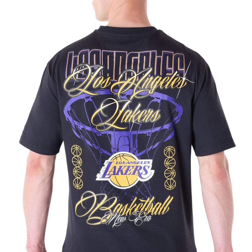 NBA Font Graphic LA Lakers T-Shirt Black
