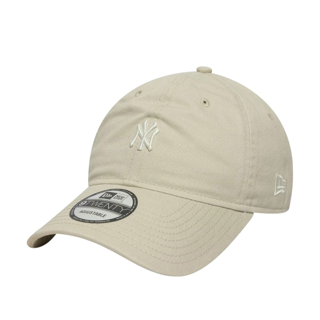 New York Yankees Mlb Mini Logo Washed Cream 9twenty Adjustable Cap