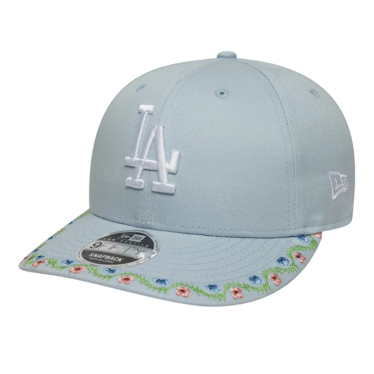 La Dodgers Mlb Floral Pastel Blue Low Profile 9fifty Snapback Adjustable Cap