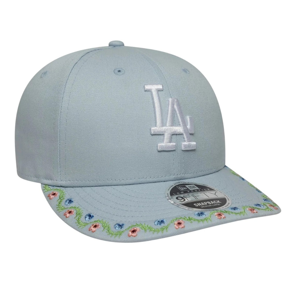 La Dodgers Mlb Floral Pastel Blue Low Profile 9fifty Snapback Adjustable Cap