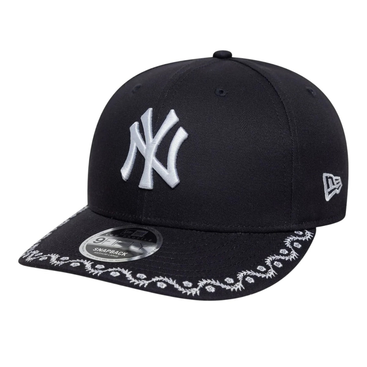 New York Yankees Mlb Floral Navy Low Profile 9fifty Snapback Adjustable Cap