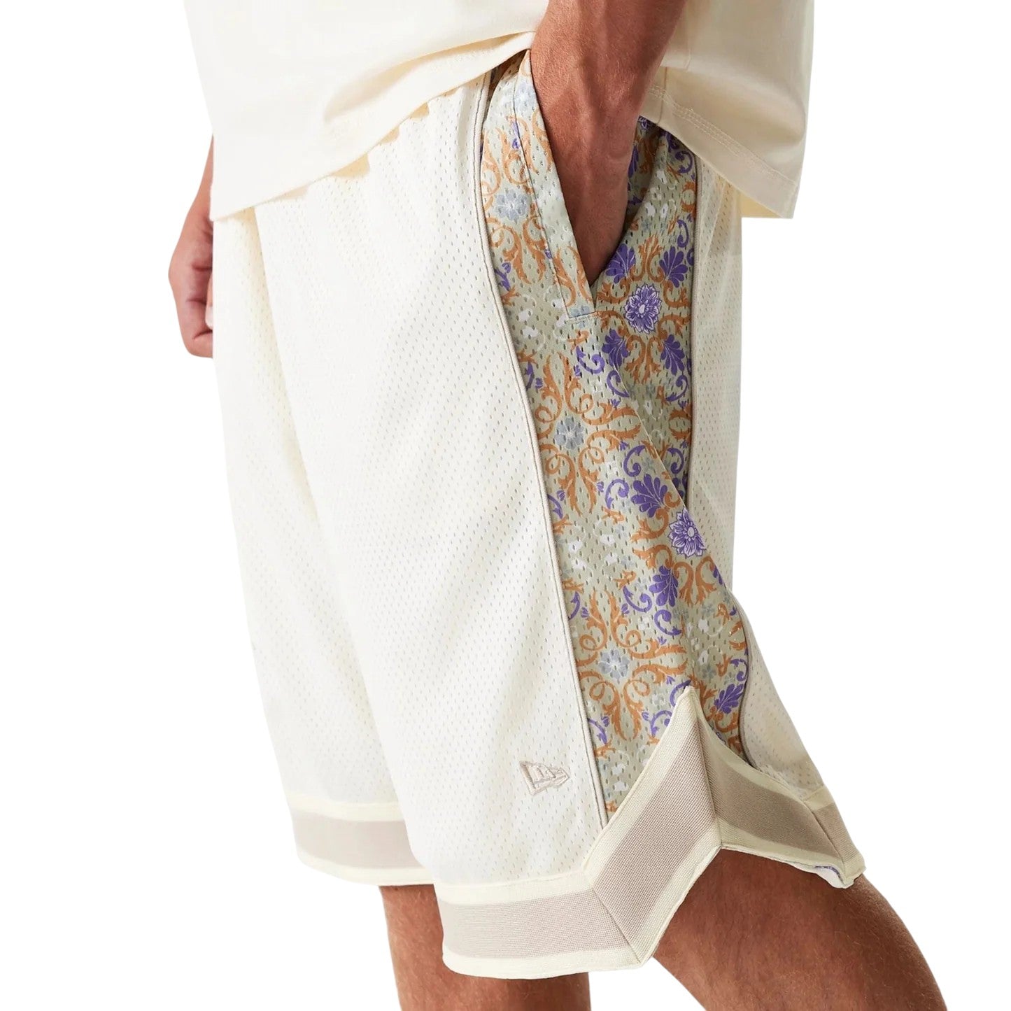 Seattle Mariners MLB Infill Open White Mesh Shorts