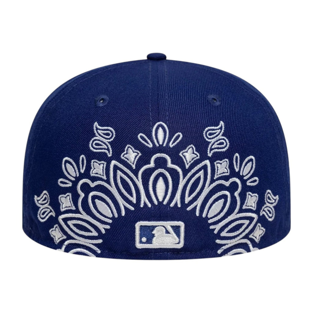 La Dodgers Mlb Paisley Dark Blue 59fifty Fitted Cap
