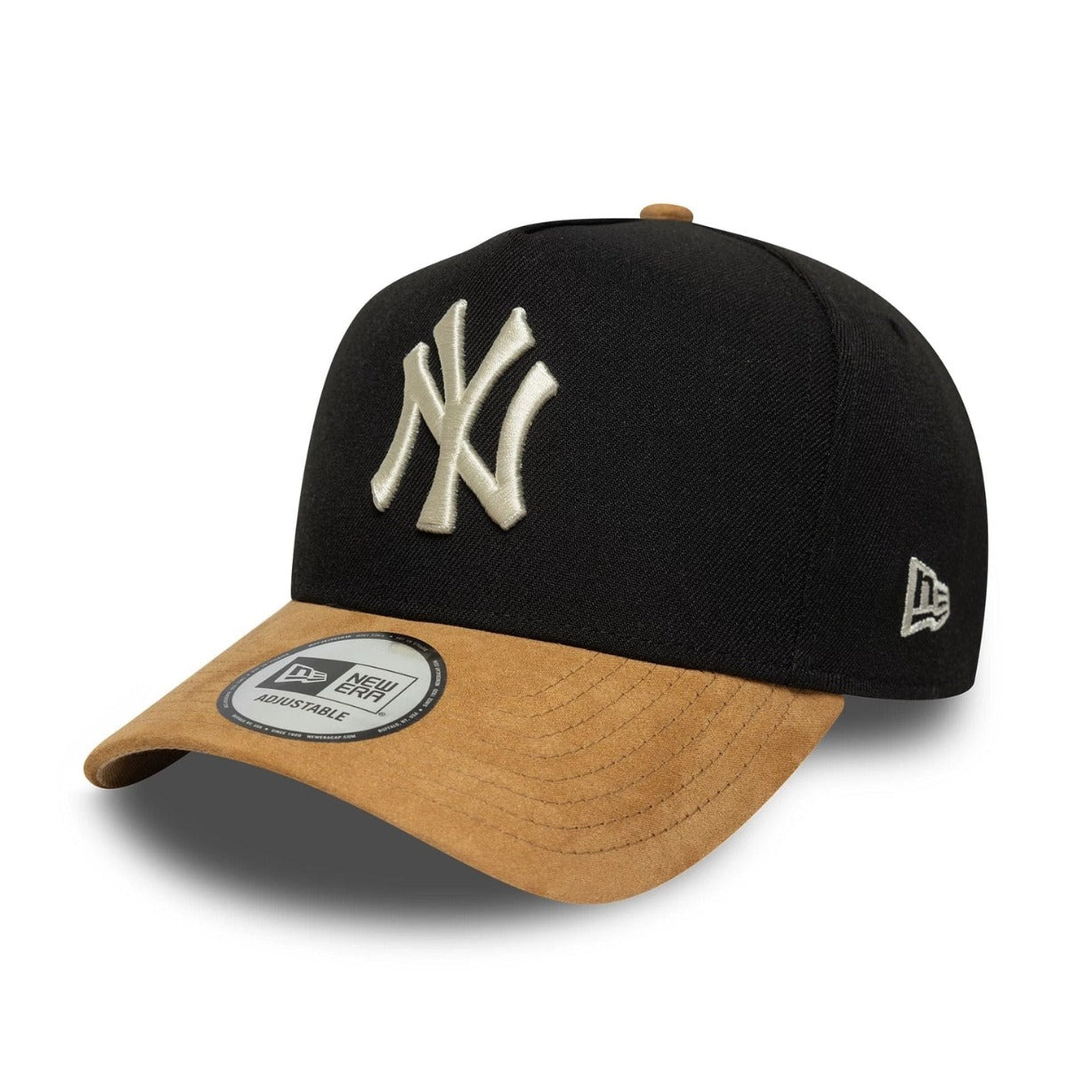 New York Yankees Mlb Suede Visor Black 9forty Eframe Adjustable Cap