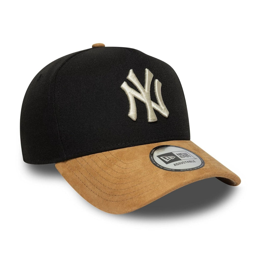 New York Yankees Mlb Suede Visor Black 9forty Eframe Adjustable Cap