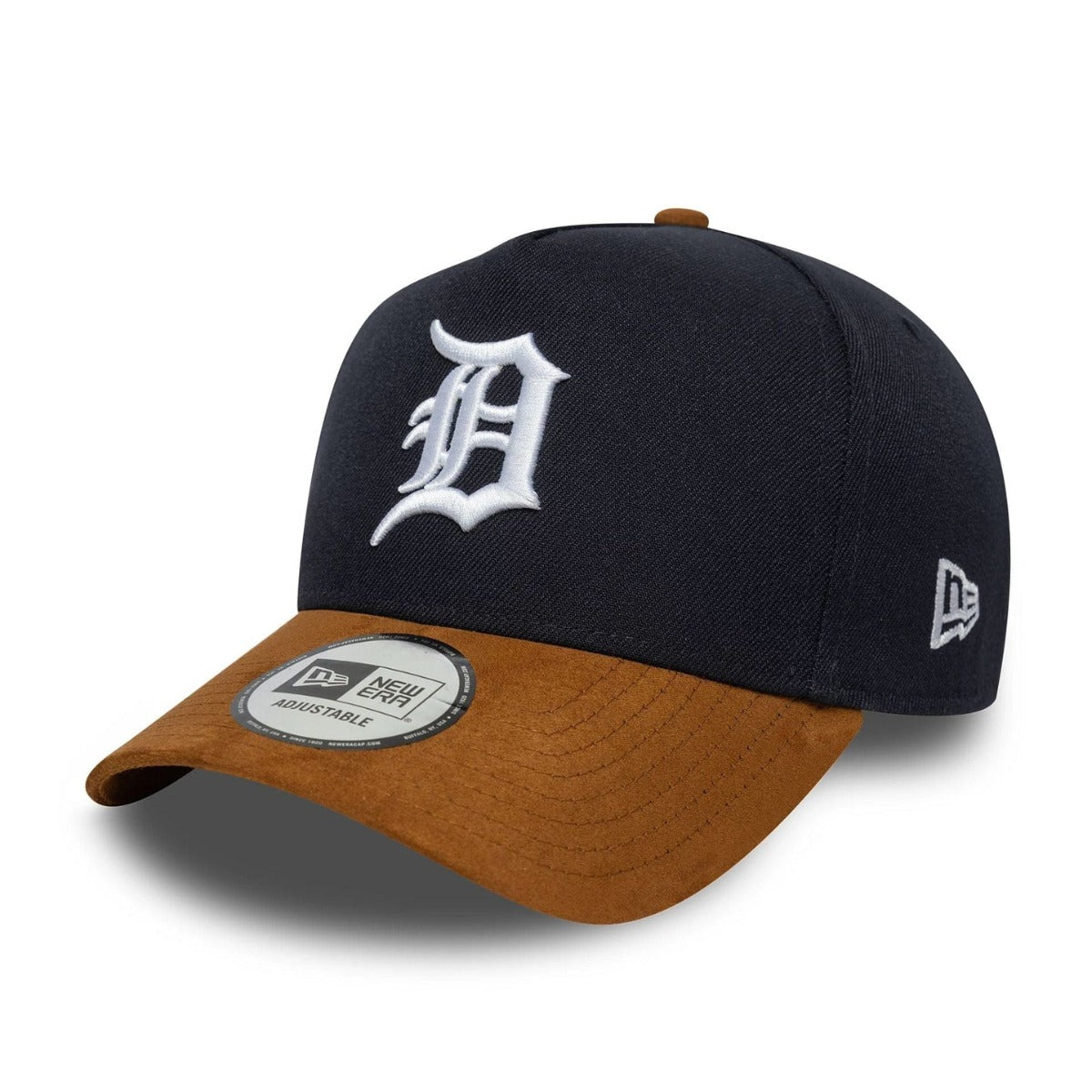 Detroit Tigers Mlb Suede Visor Navy 9forty Eframe Adjustable Cap
