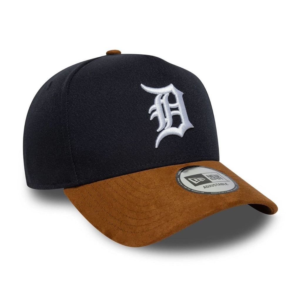 Detroit Tigers Mlb Suede Visor Navy 9forty Eframe Adjustable Cap