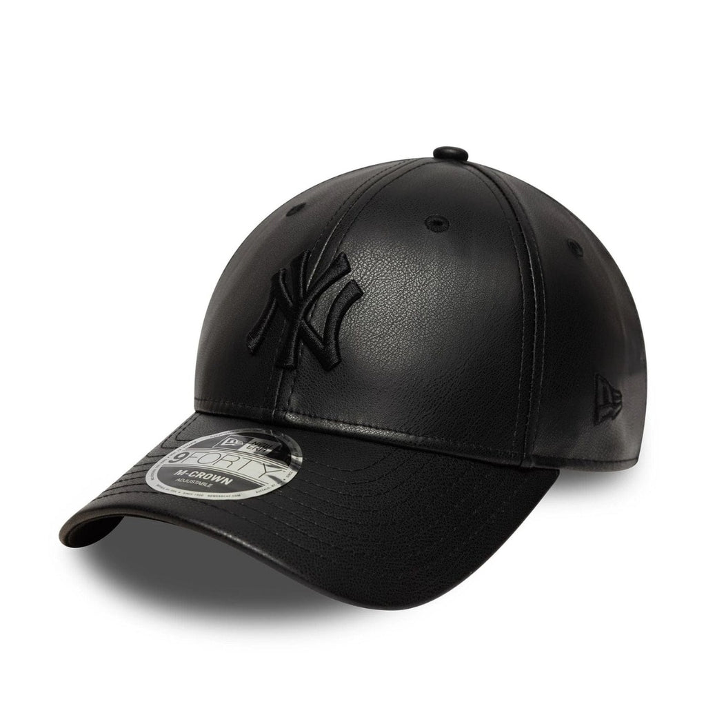 New York Yankees Mlb Pu Black 9forty Mcrown Adjustable Cap