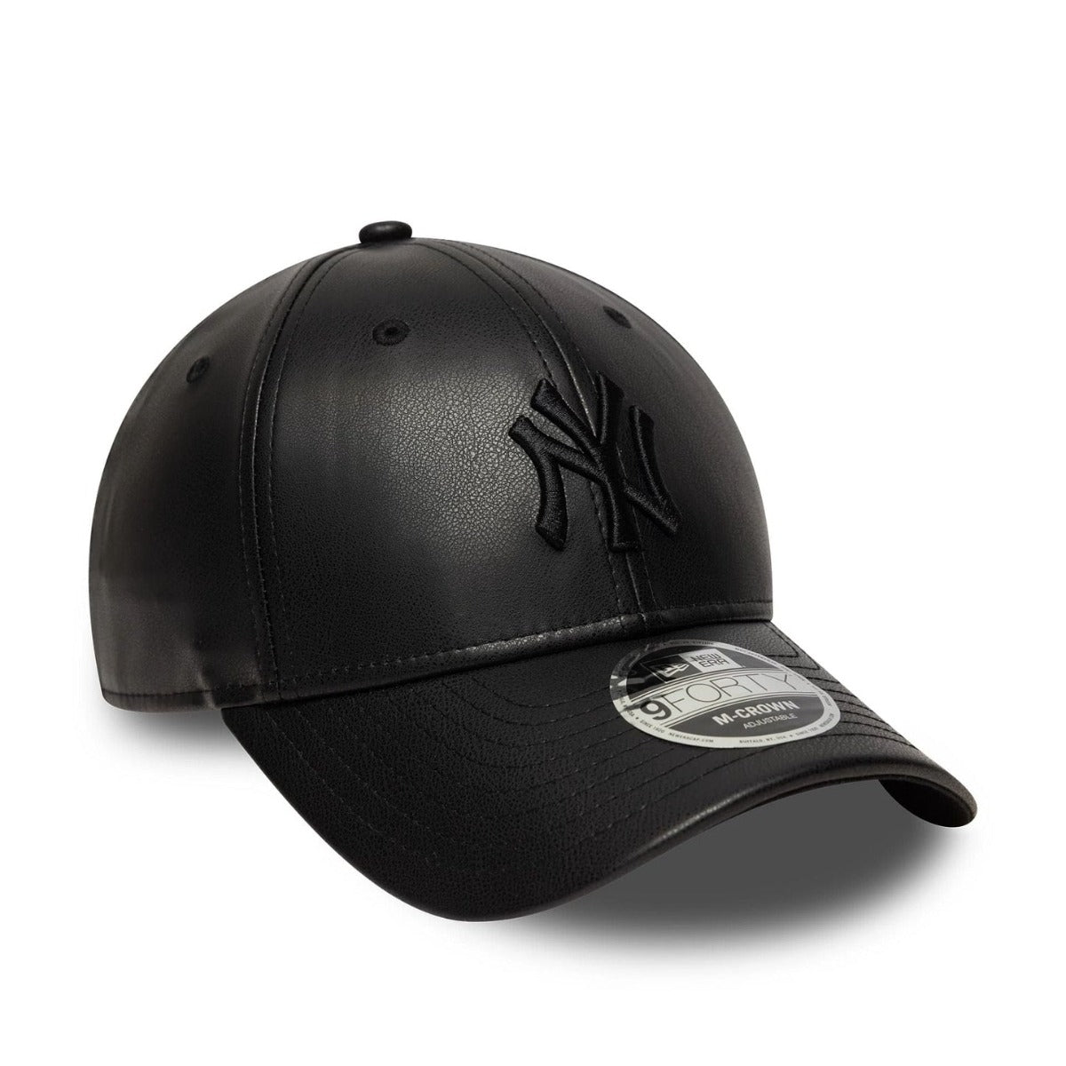 New York Yankees Mlb Pu Black 9forty Mcrown Adjustable Cap