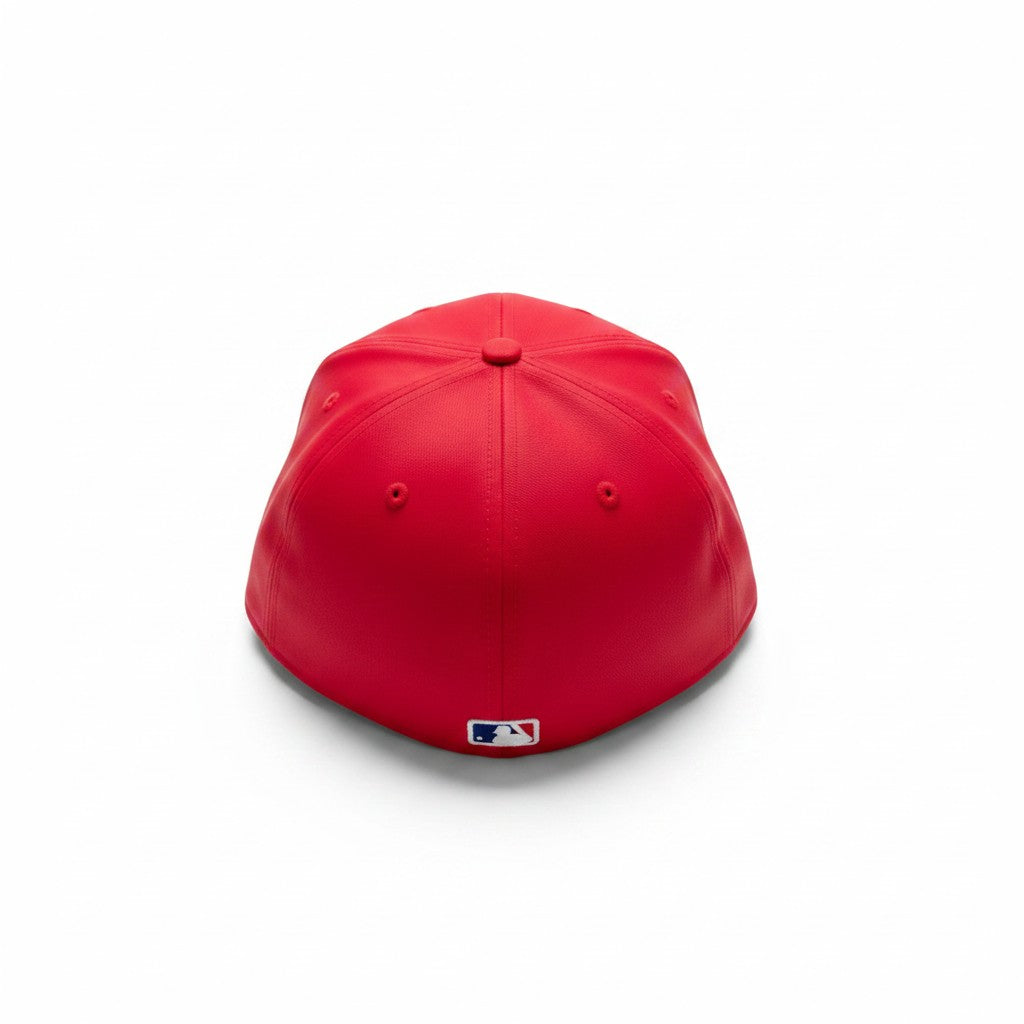 New York Yankees MLB Leather 59FIFTY Cap Red