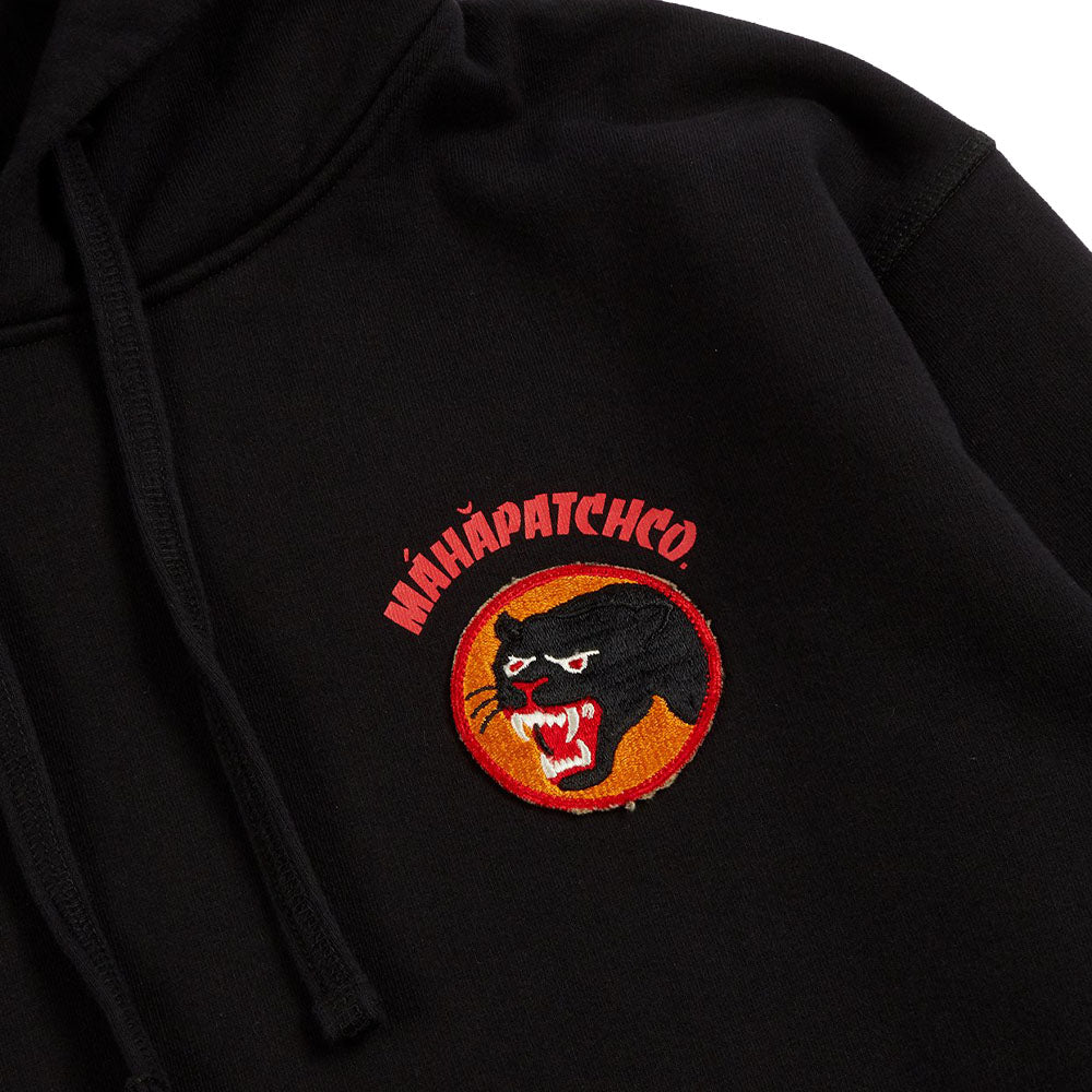 Vintage Panther Patch Hoody Organic Sweat 420