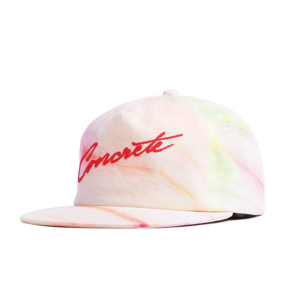 Concrete  Hat White Tiedye