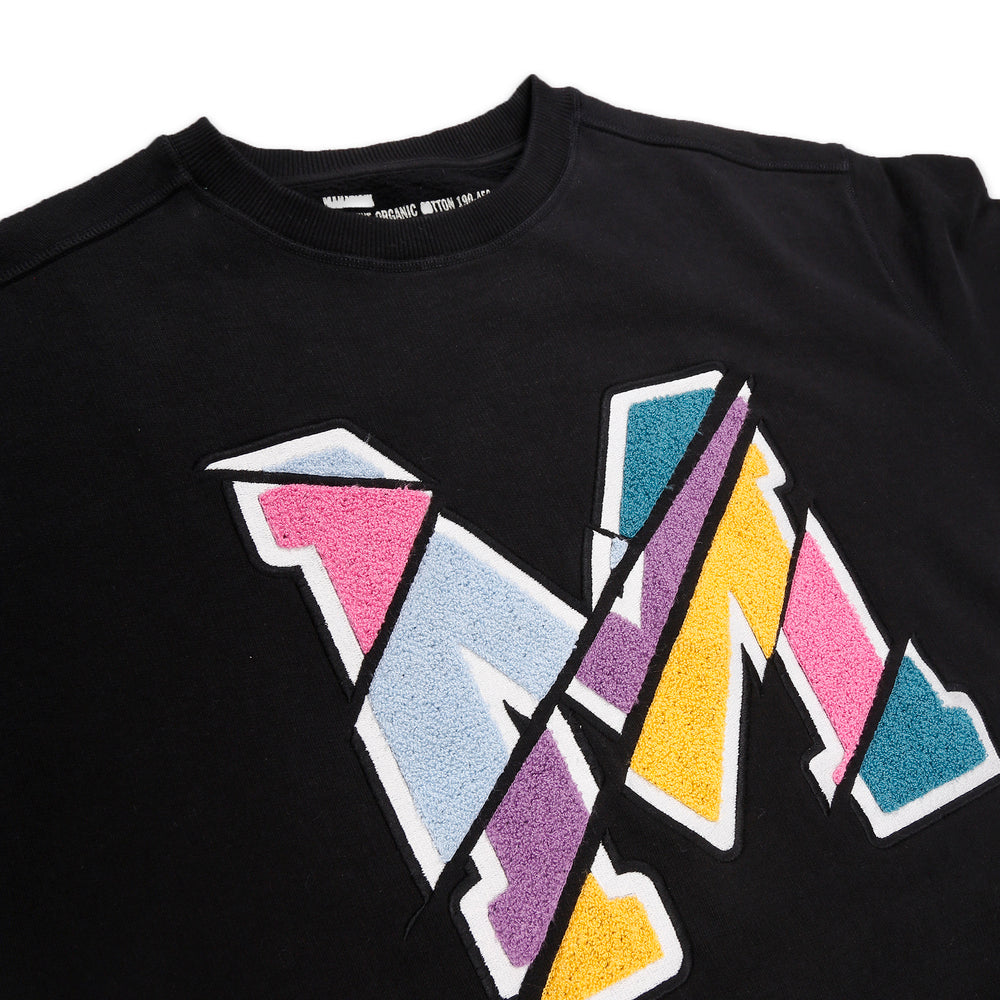 Ma23 Embroidered Crew Sweat Organic Cotton Sweat B ack