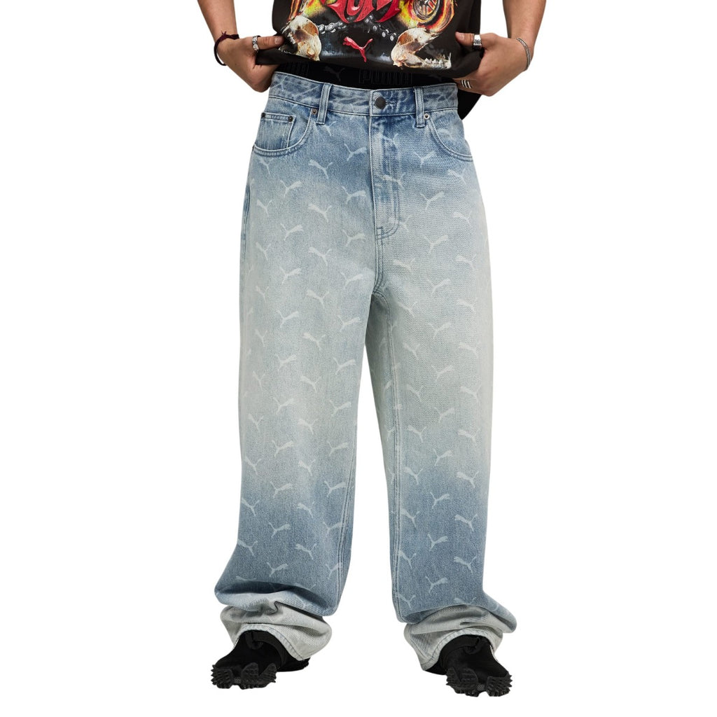 X A$ap Rocky Laser Monogram Denim Jeans