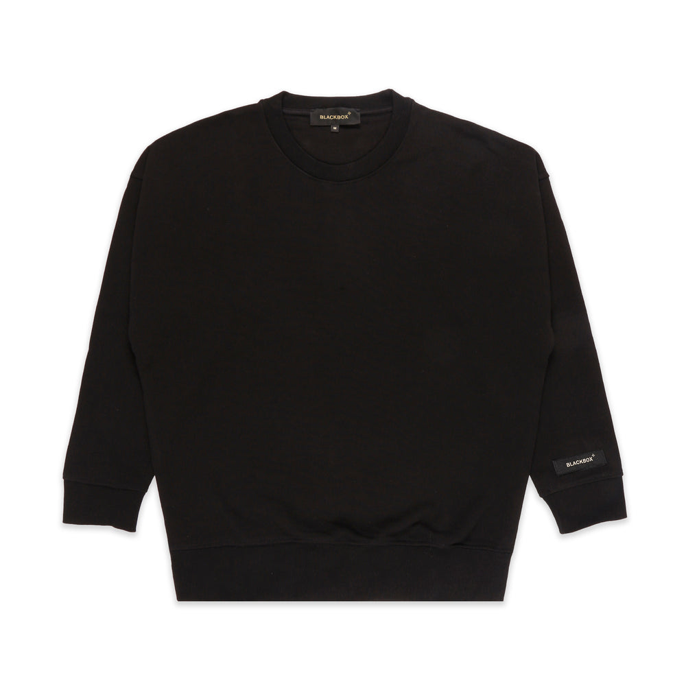 Basic, Not Si ple. Crew Sweat Black