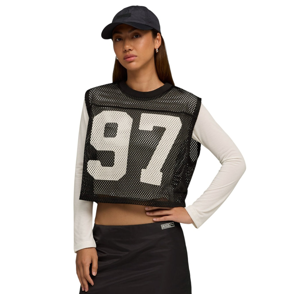 Pu a X Rosé Relaxed  esh Tshirt