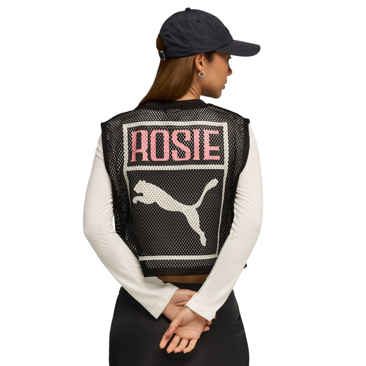 Pu a X Rosé Relaxed  esh Tshirt