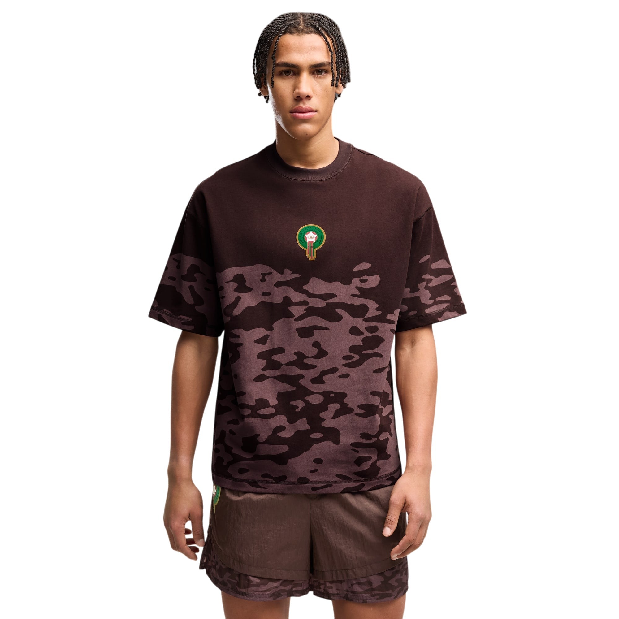 PUMA X MAROCCO X SALEHE BEMBURY KING T-Shirt Chocolate Brown