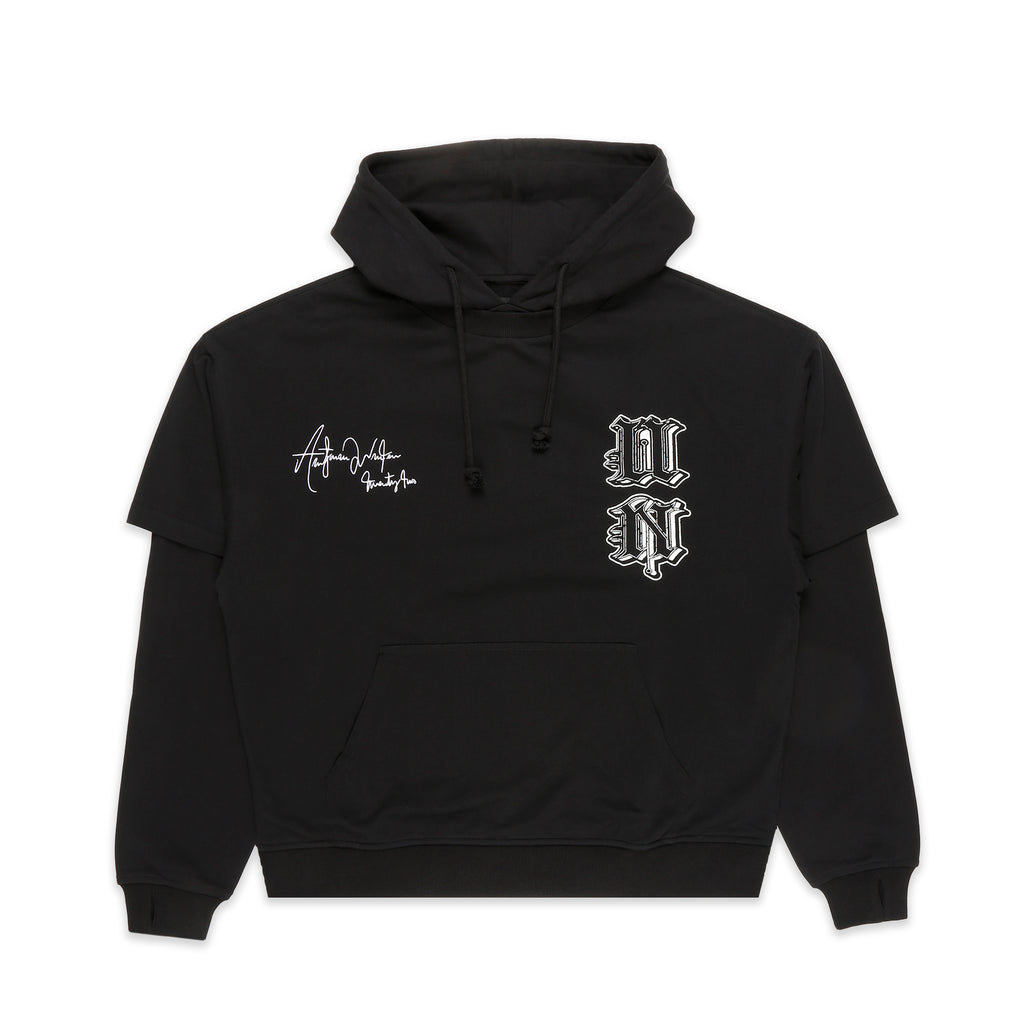 2 In 1  elf Cracked Cro   And Dagger Graphic Print Hoodie