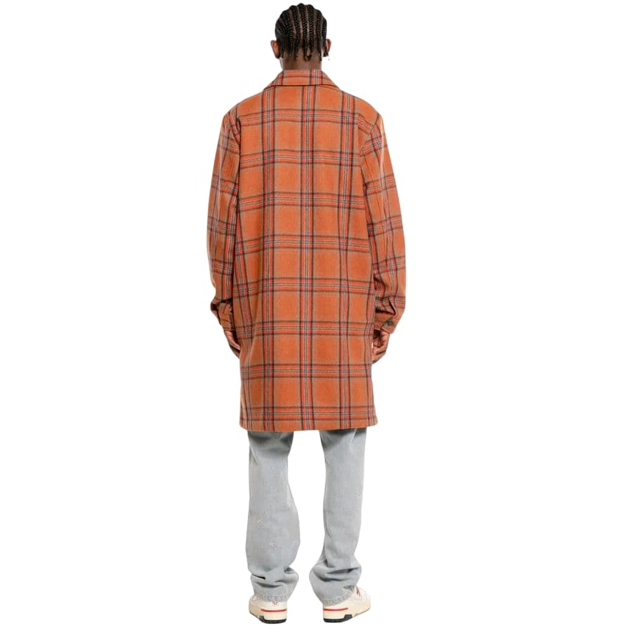 oul Plaid Trench