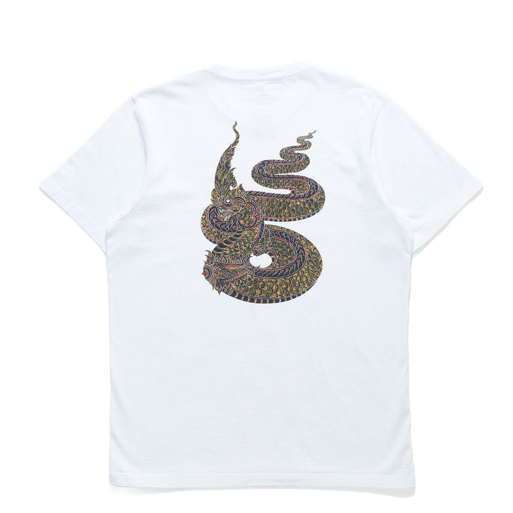 Temp e Naga Organic Tshirt Organic Cotton Jerse White Naga