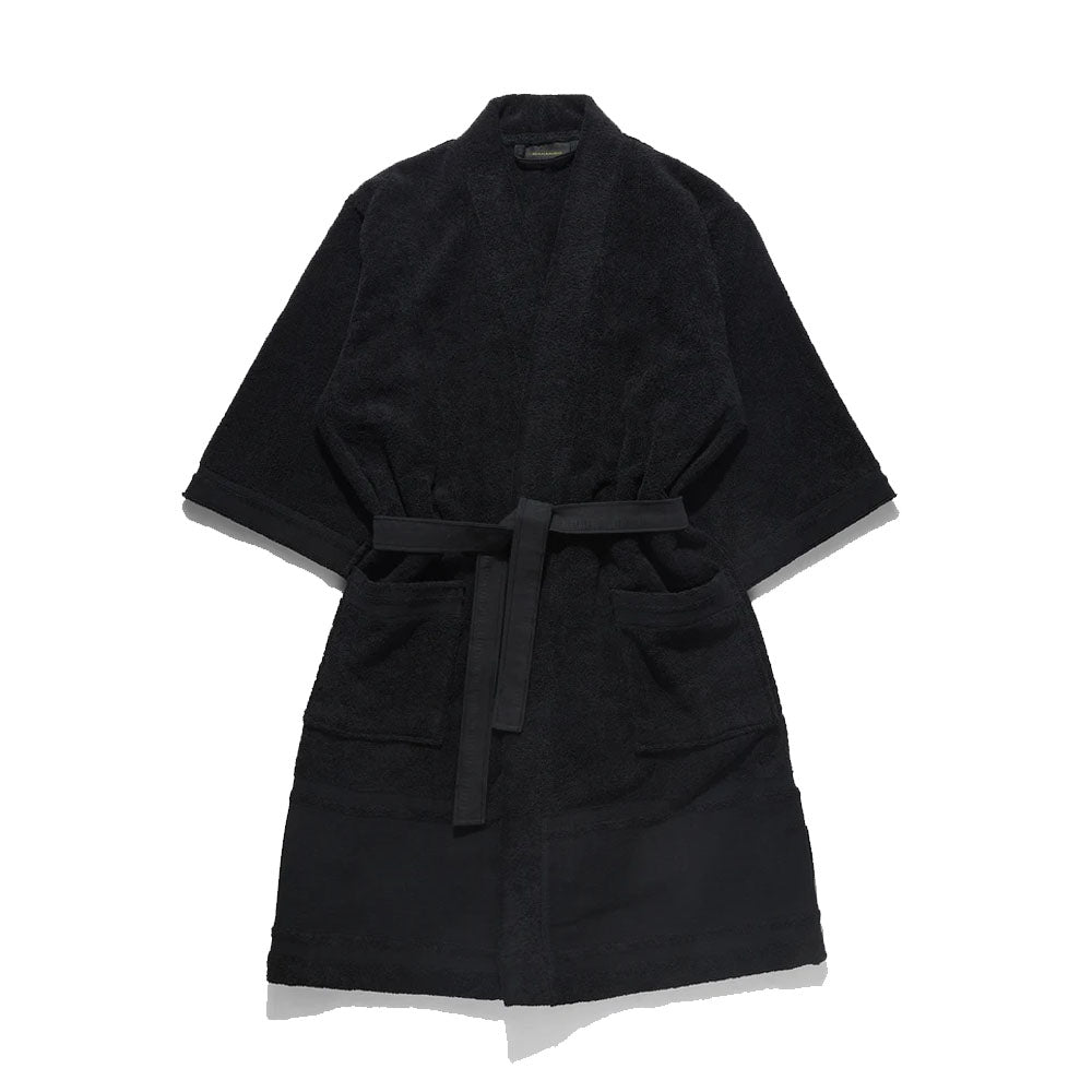 Kimono Robe Organic Cotton 600 Blackl/xl