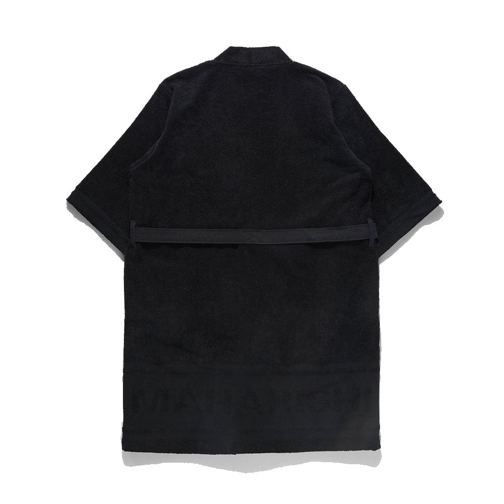 Kimono Robe Organic Cotton 600 Blackl/xl