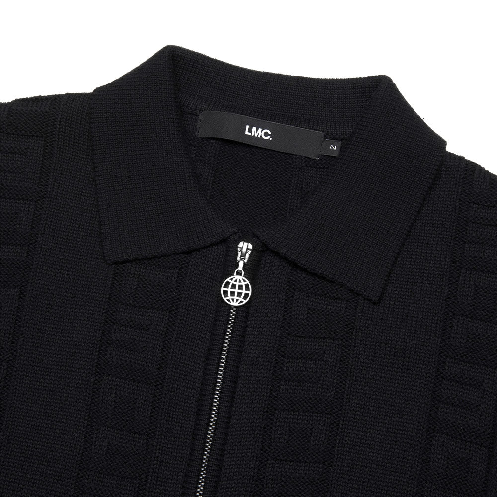 Jqd Zipup Knitted Polo Shirt