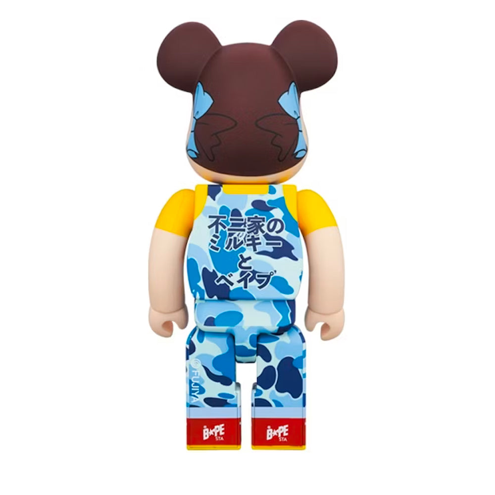 Be@rbrick 1000% Bape X Pekochan Blue