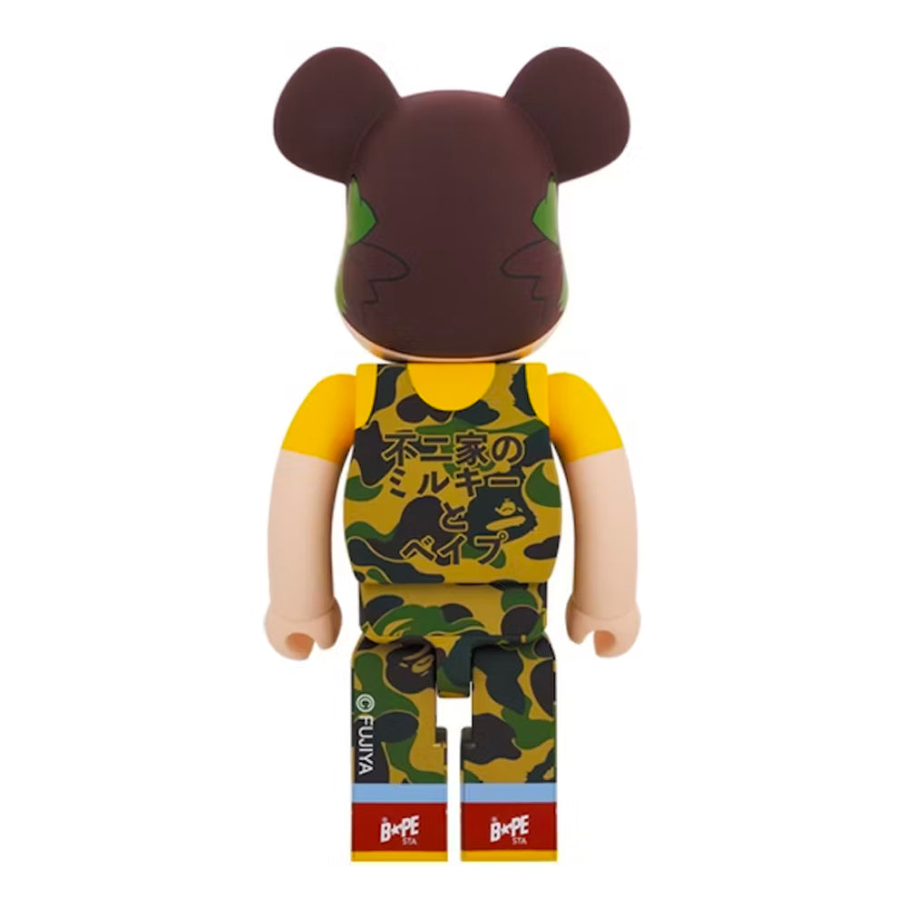 Be@rbrick 1000% Bape X Pekochan Green