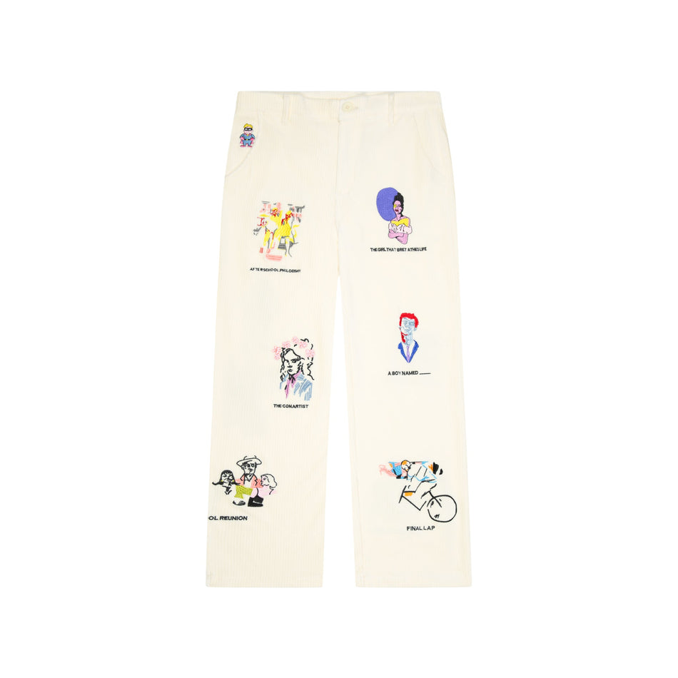 Kidsuper Museum Embroidered Cord Pants