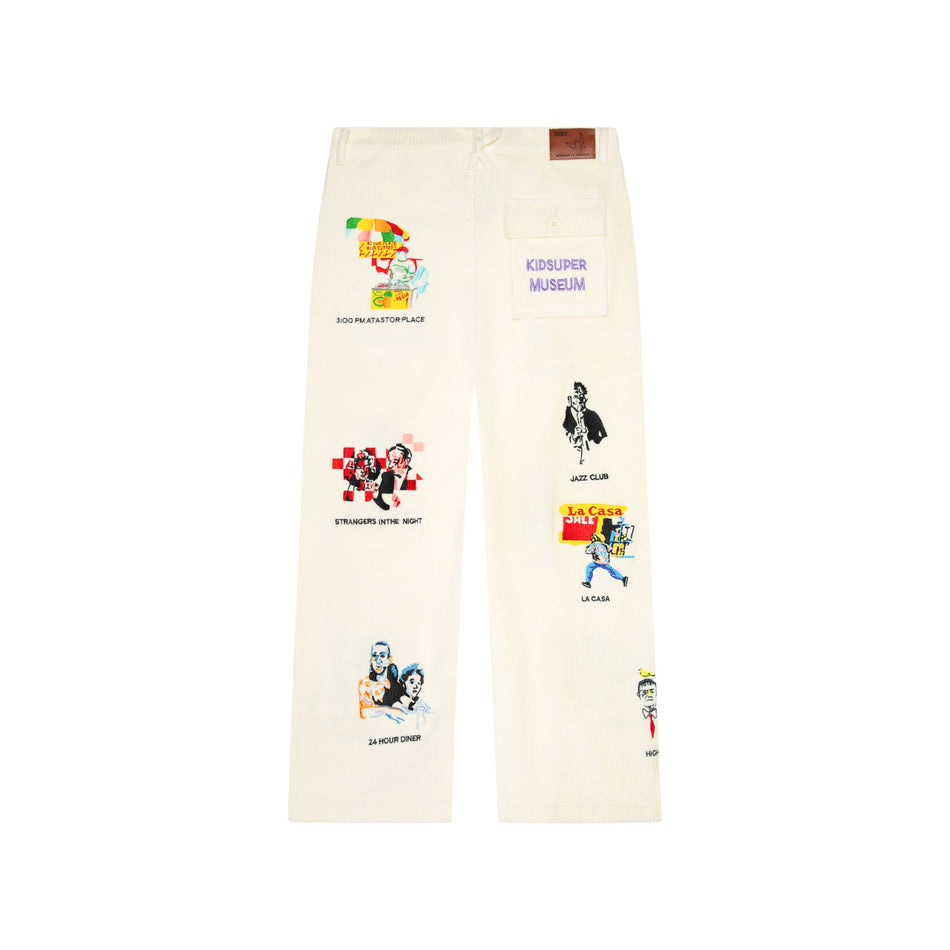 Kidsuper Museum Embroidered Cord Pants