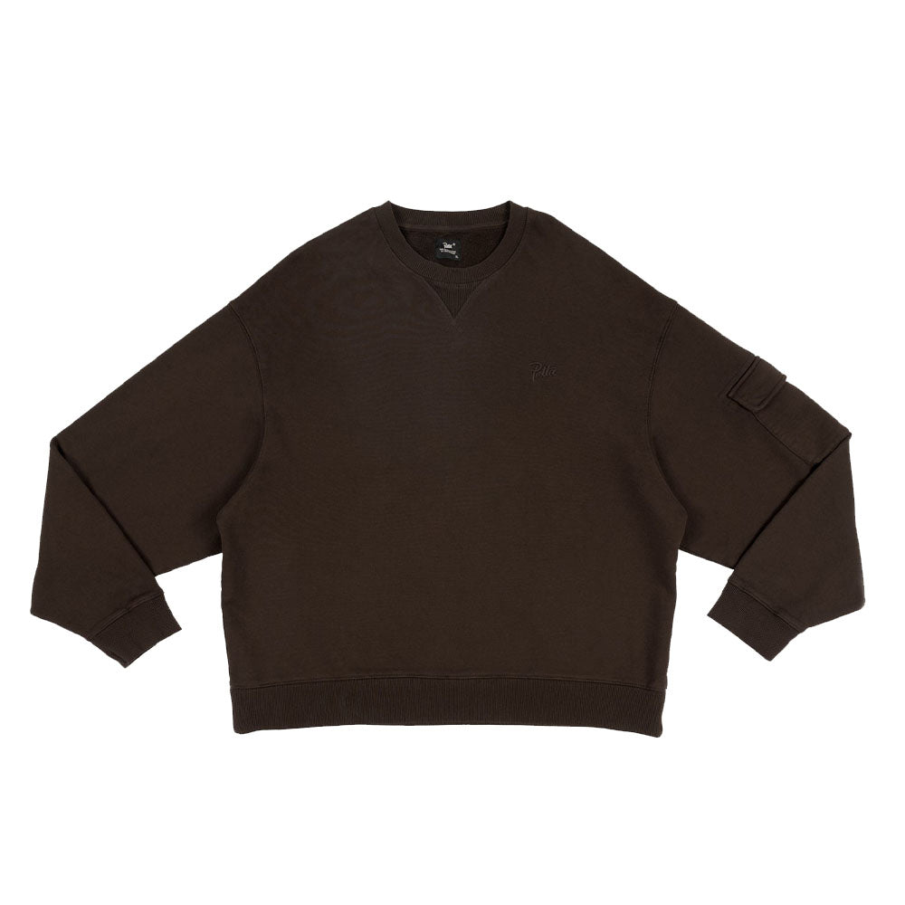 Pigment Dye Pocket Crewneck Sweater