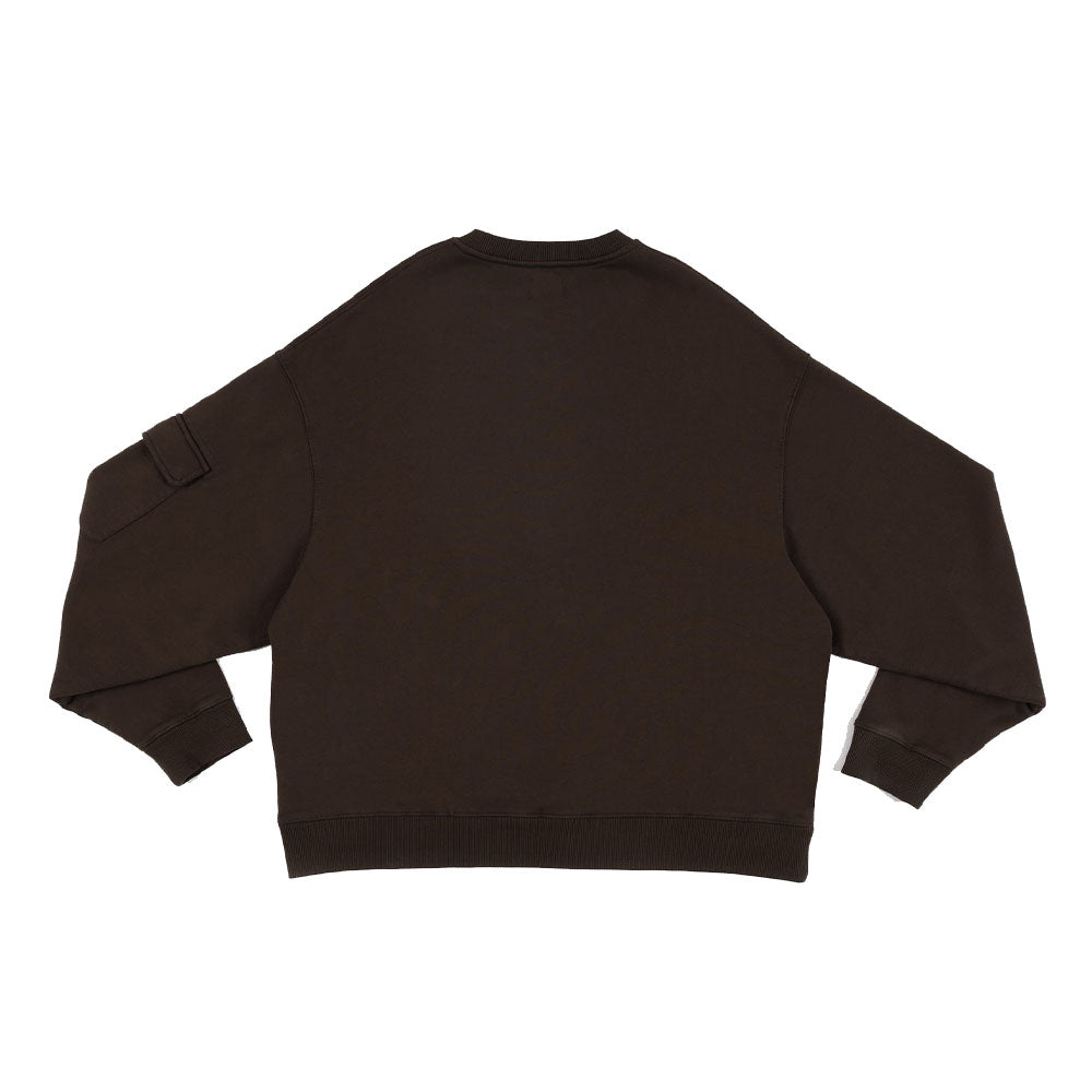 Pigment Dye Pocket Crewneck Sweater