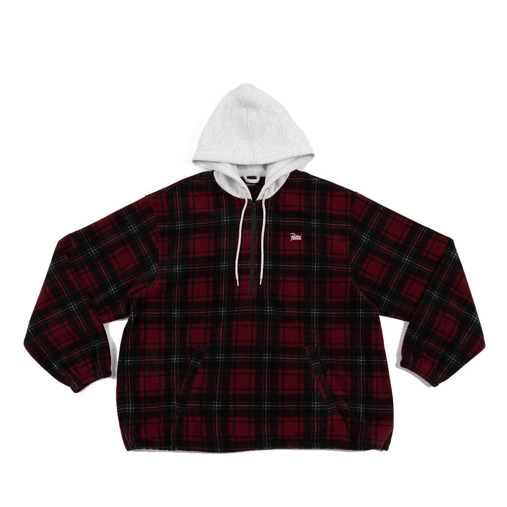 Tartan Fleece Hooded Overshirt