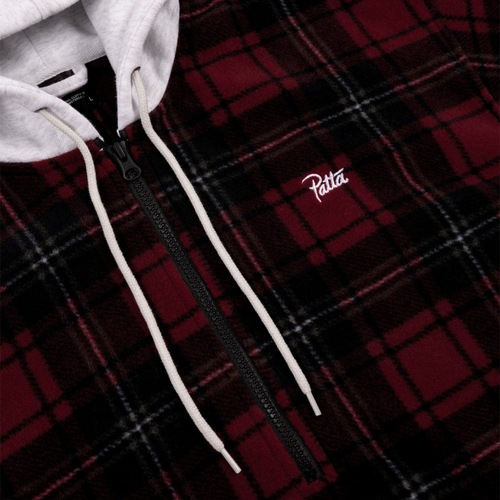 Tartan Fleece Hooded Overshirt