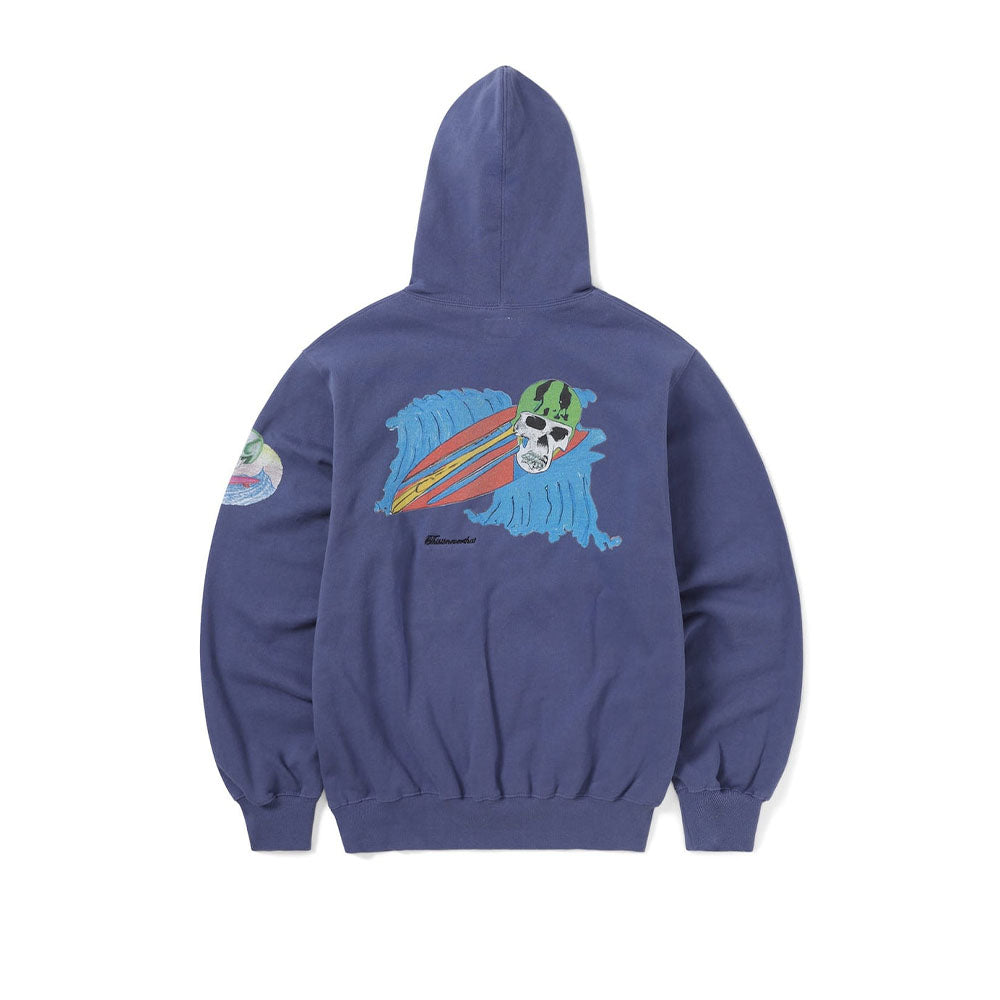 Surfing Skull Hoodie