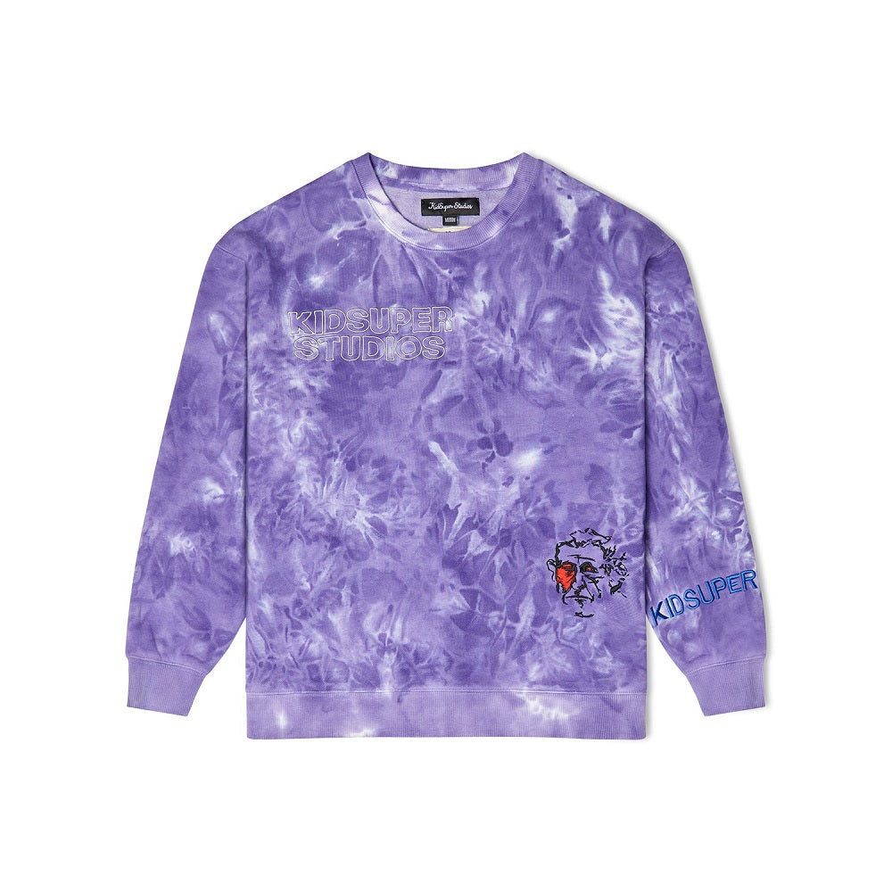 Dyed Crewneck Purp e