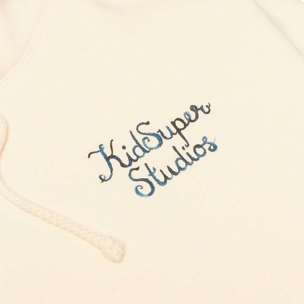 Ss24kid Script  ogo Hoodie Cream