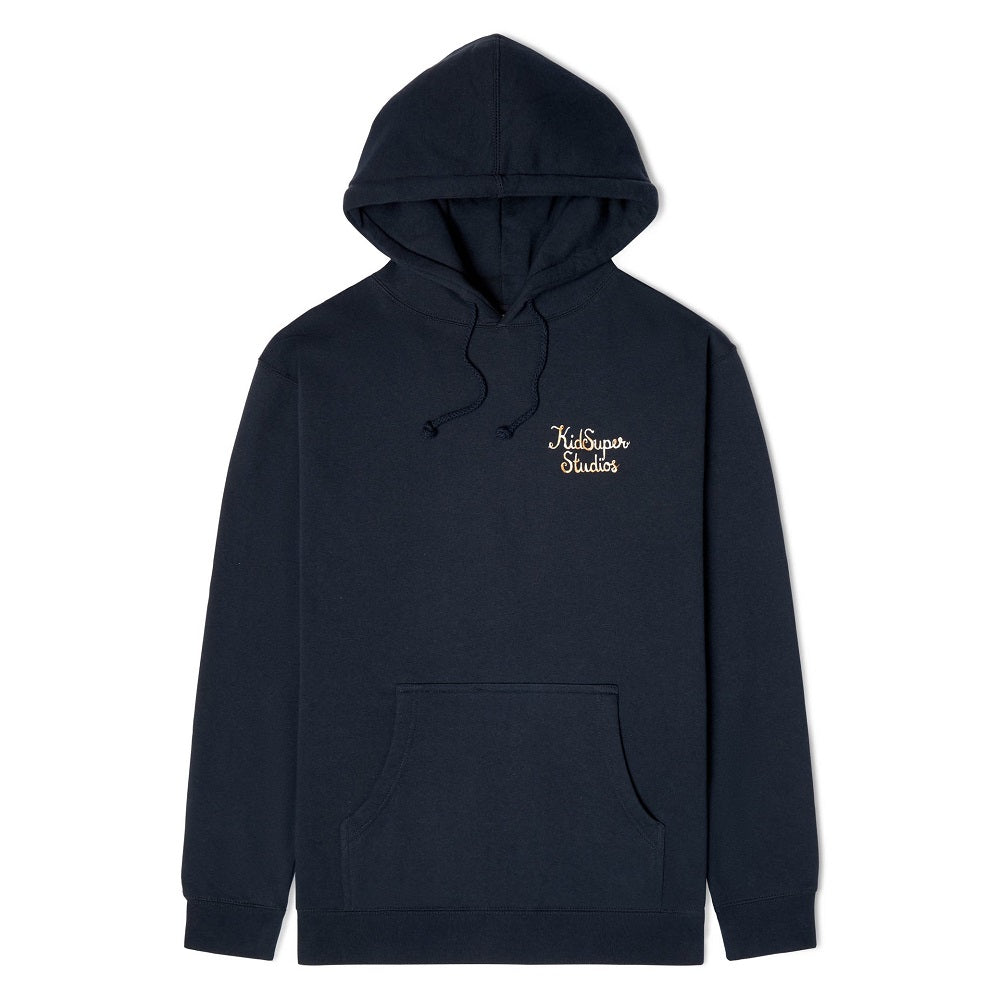 Script Logo Hoodie Navy