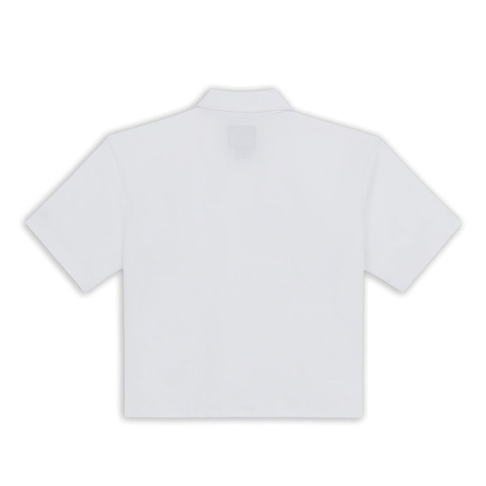 Work Shirt Cropped Ss W  White