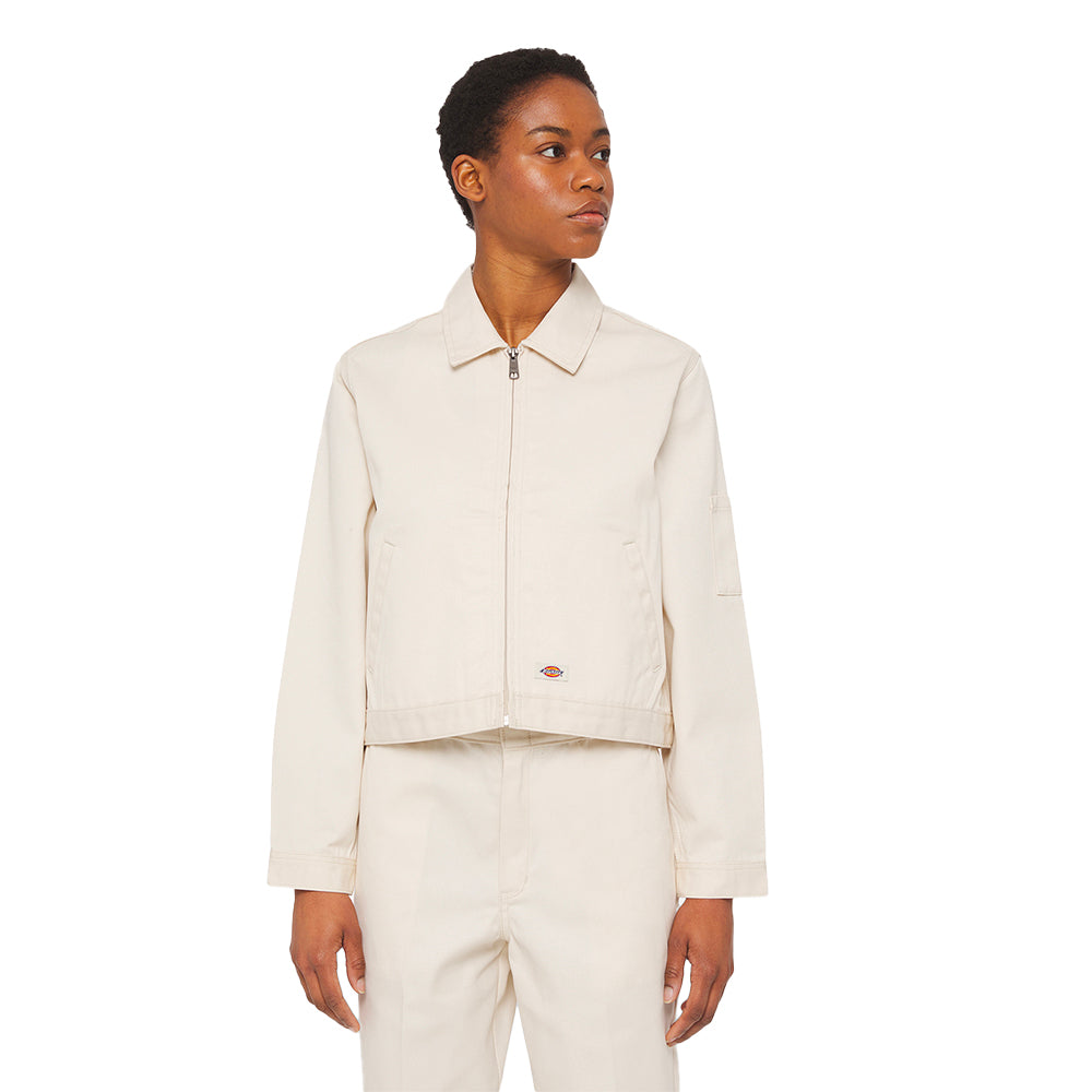 Unlined Cropped Eisenhower Jacket Rec Whitecap Gray