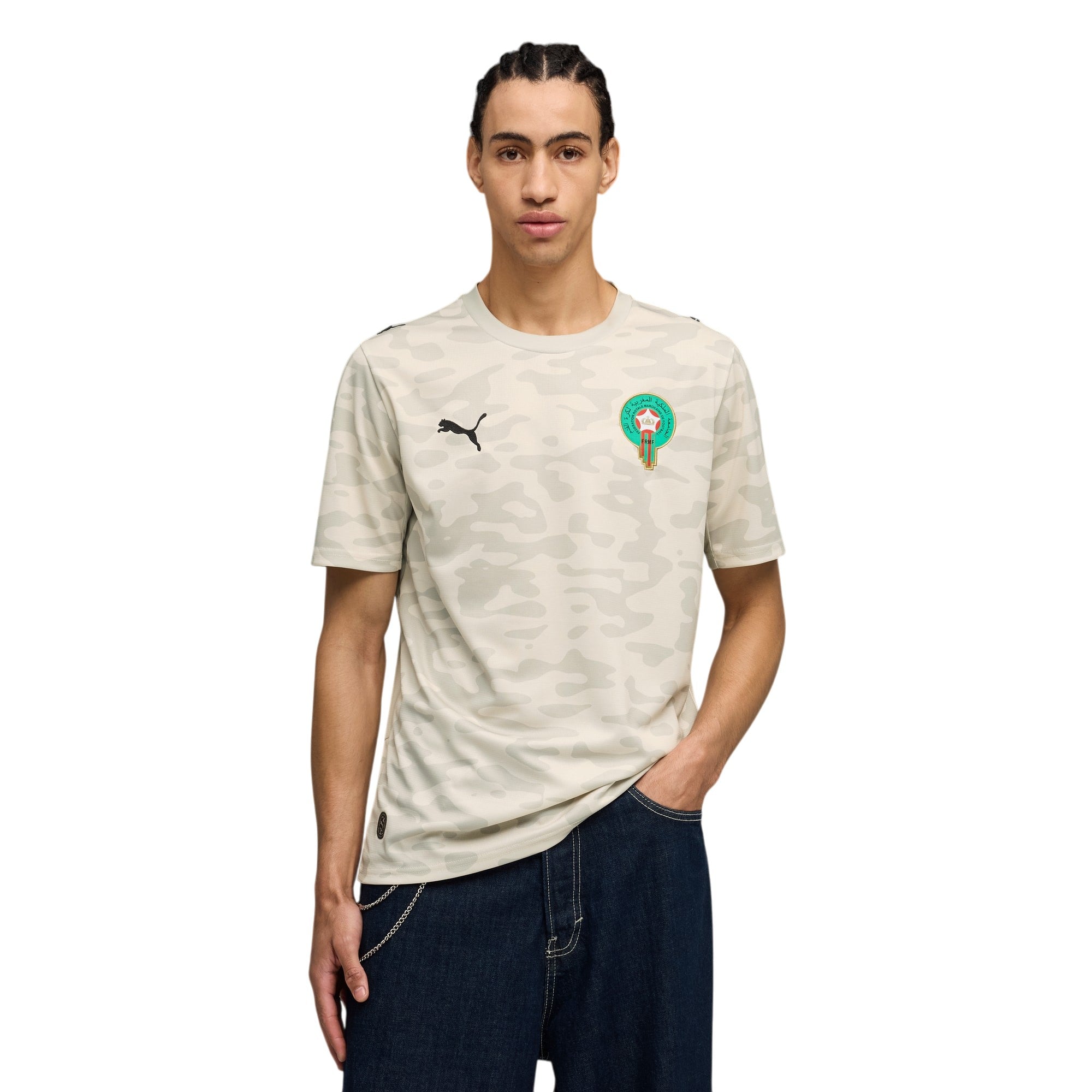 PUMA X MAROCCO X SALEHE BEMBURY Replica Match Jersey  Goalkeeper Alpine Snow