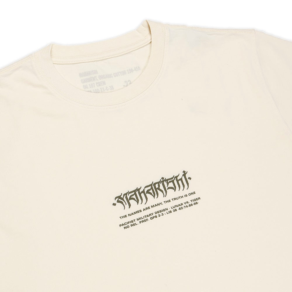 TIBETAN MILITARY T-SHIRT OCJ 190 CALLIGRAPHY PRINT&EMBROIDER