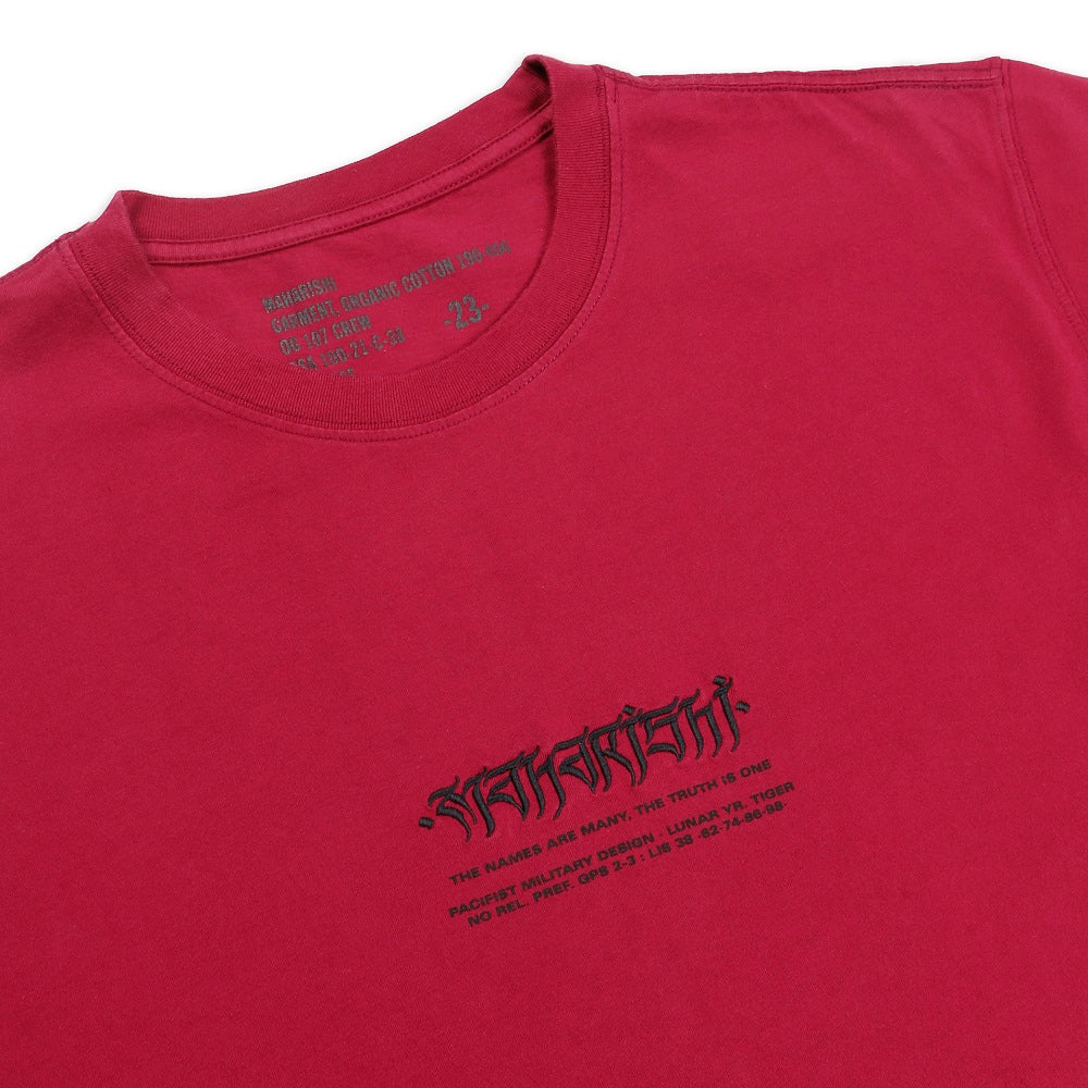 TIBETAN MILITARY T-SHIRT OCJ 190 CALLIGRAPHY PRINT&EMBROIDER
