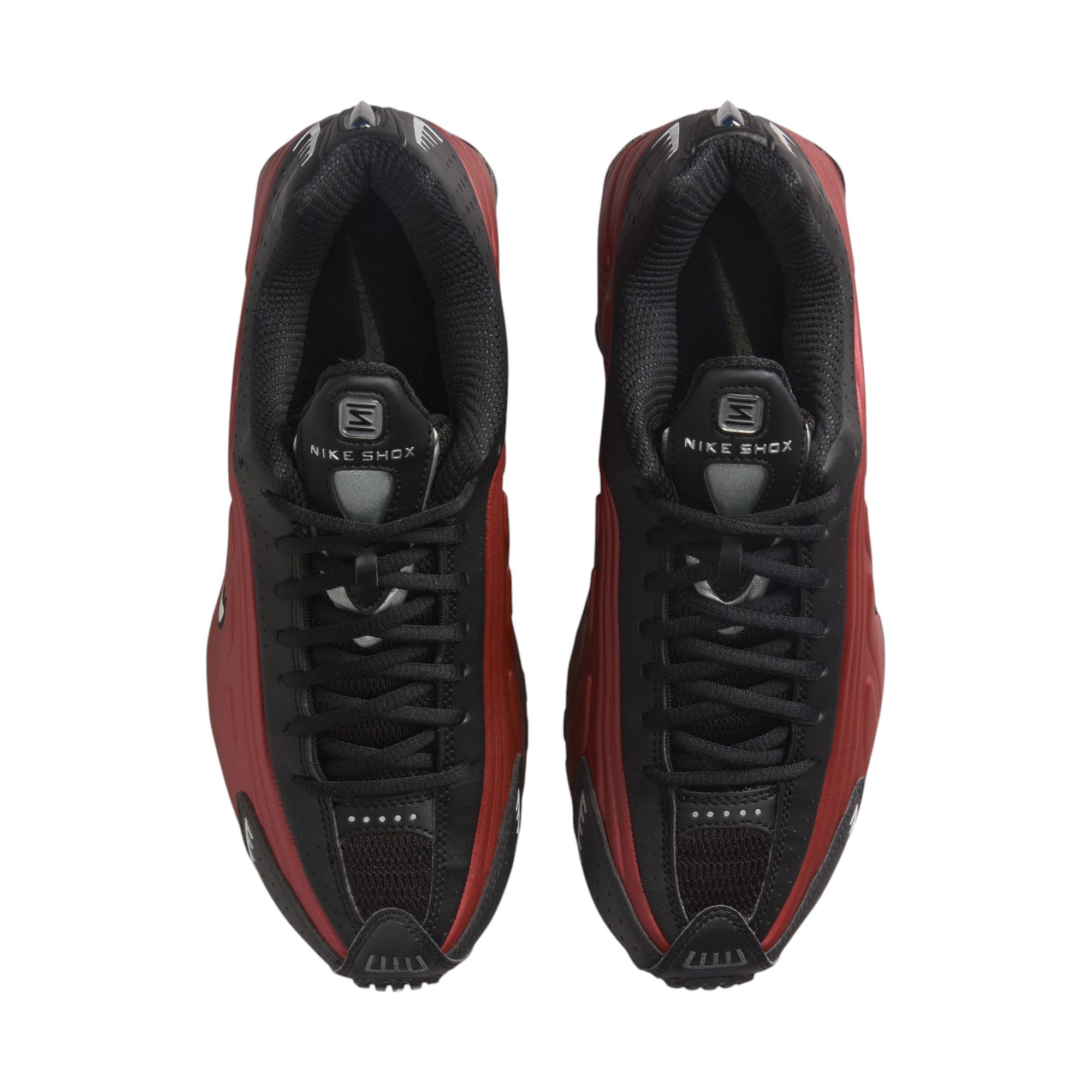 Shox R4 Black & Team Red