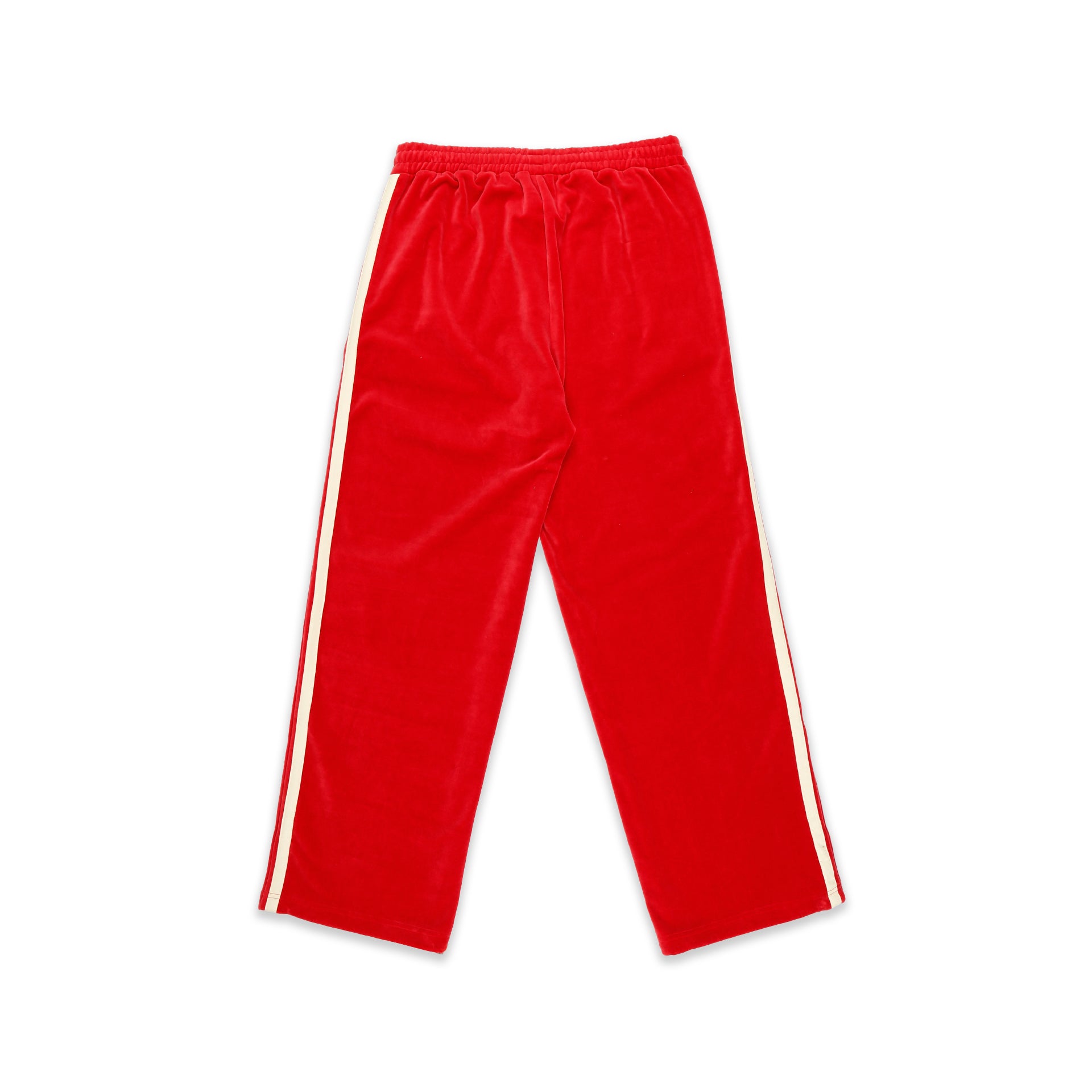 TWO POP COLOUR TAPE DETAILS VELOUR PANTS