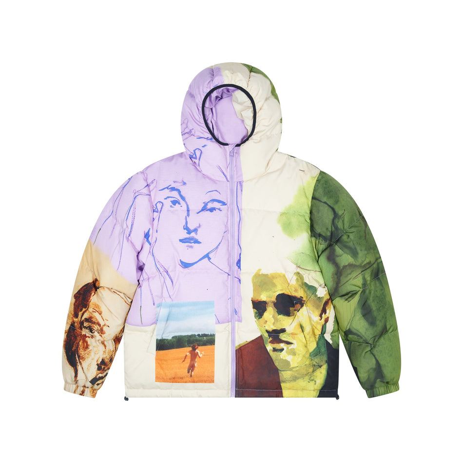 Printed Shiny Puffer