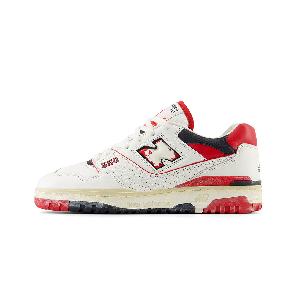 New Balance 550 Vintage White Red