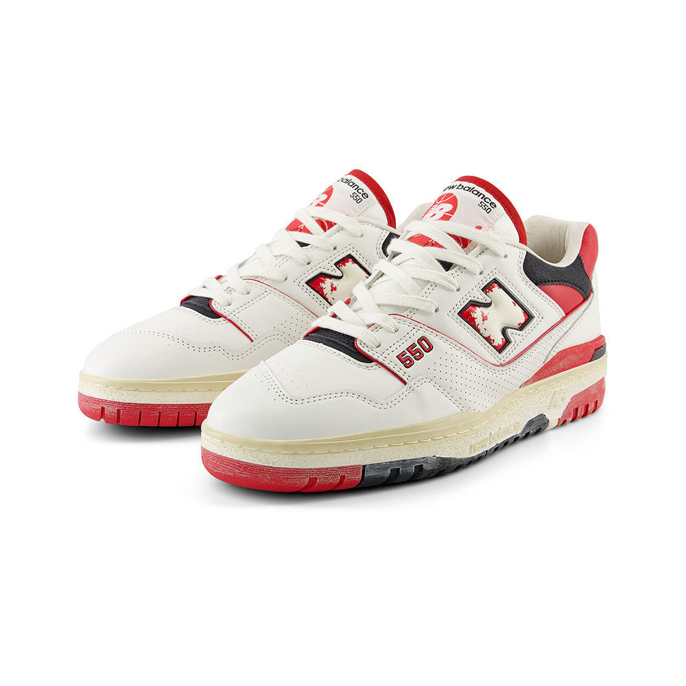 New Balance 550 Vintage White Red
